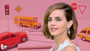 Emma Watson driving