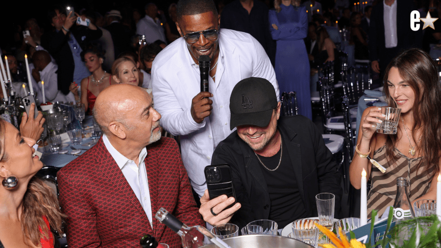 Jamie Foxx, Leonardo DiCaprio attend the Summer Gala by Gala One Saint-Tropez 2025