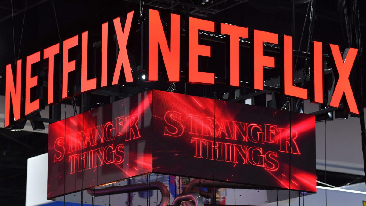 The Netflix Booth at Comic-Con for "Stranger Things"