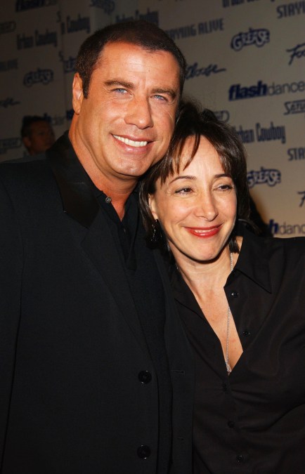 Actor John Travolta with actress Didi Conn from the movie "Grease" 