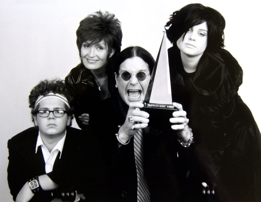 The Osbournes (L-R) Jack, Sharon, Ozzy and Kelly 