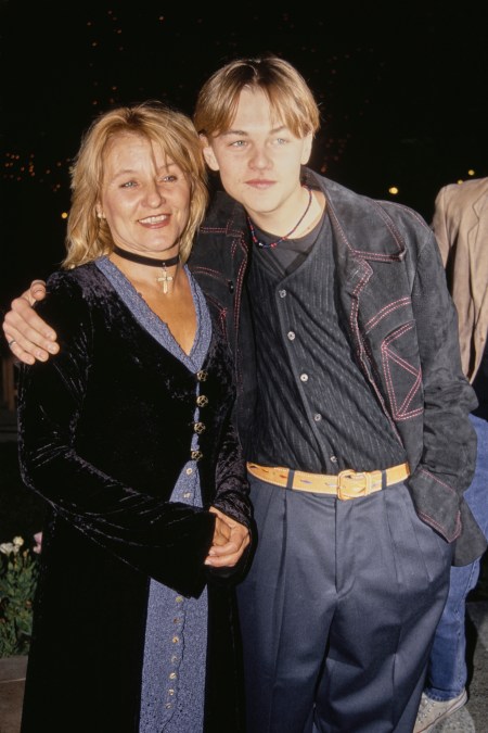 American actor Leonardo DiCaprio and his mother, Irmelin Indenbirken