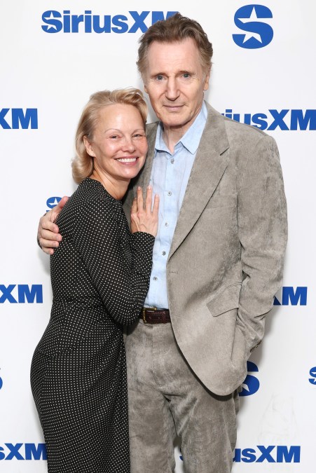 Pamela Anderson and Liam Neeson