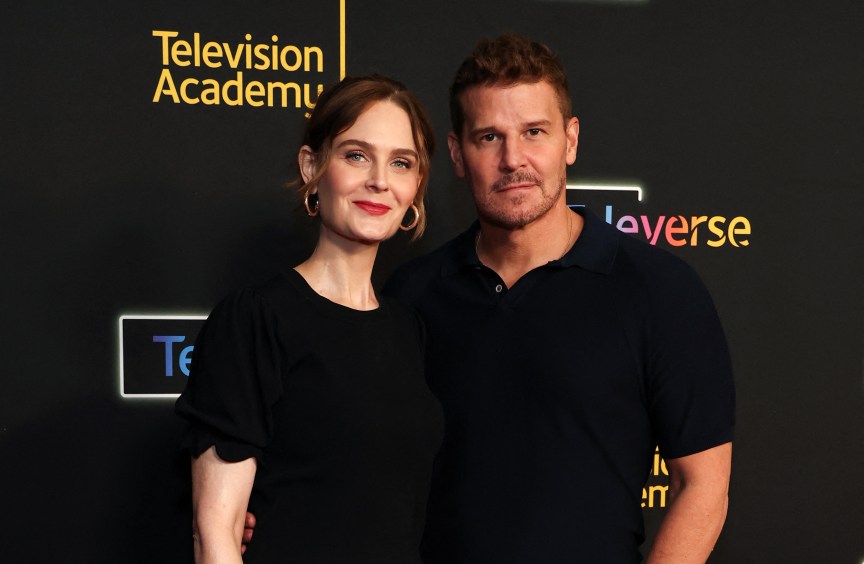 Emily Deschanel and David Boreanaz