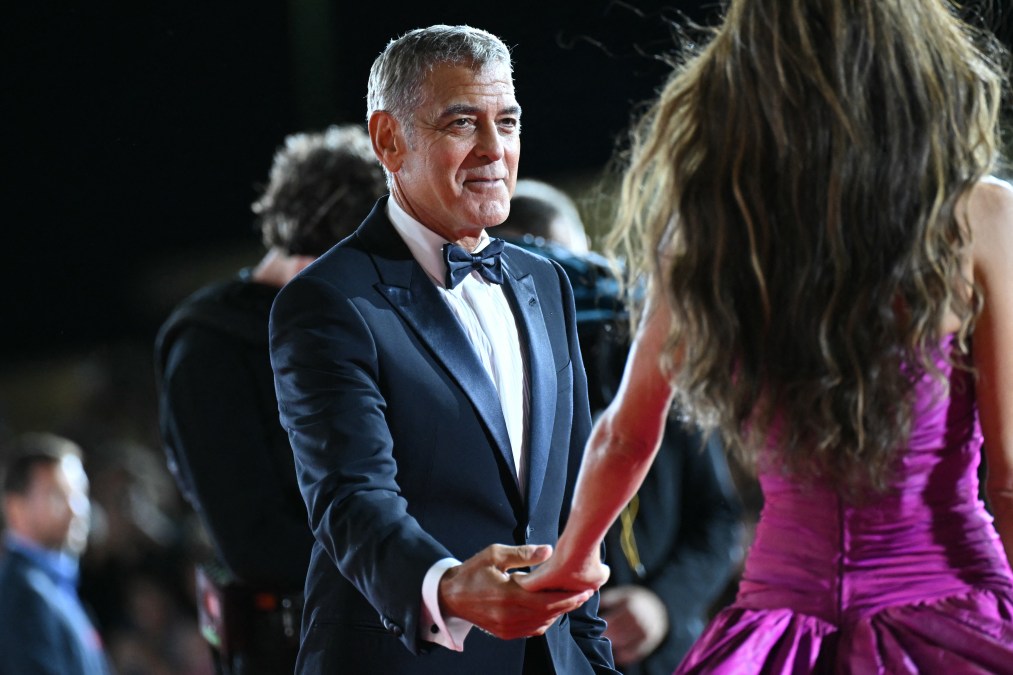 US actor George Clooney and his wife Amal Clooney 