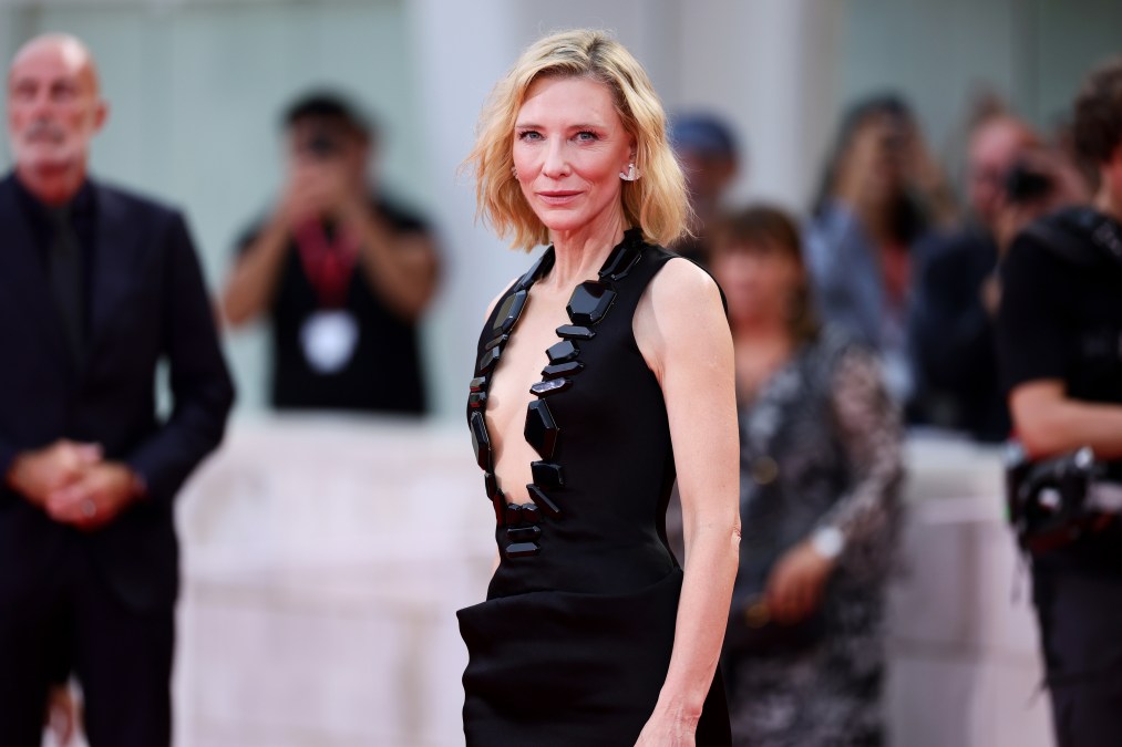 Cate Blanchett attends the "La Grazia" red carpet