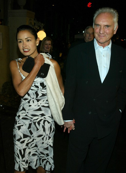 Actor Terence Stamp and his wife Elizabeth O'Rourke 