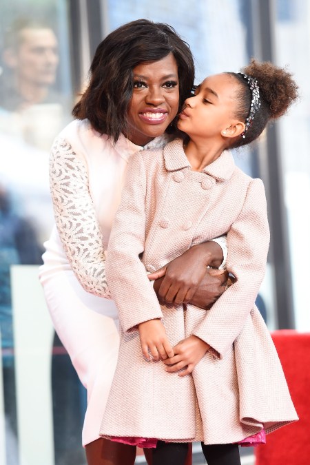 Actress Viola Davis (L) and her daughter Genesis Tennon 