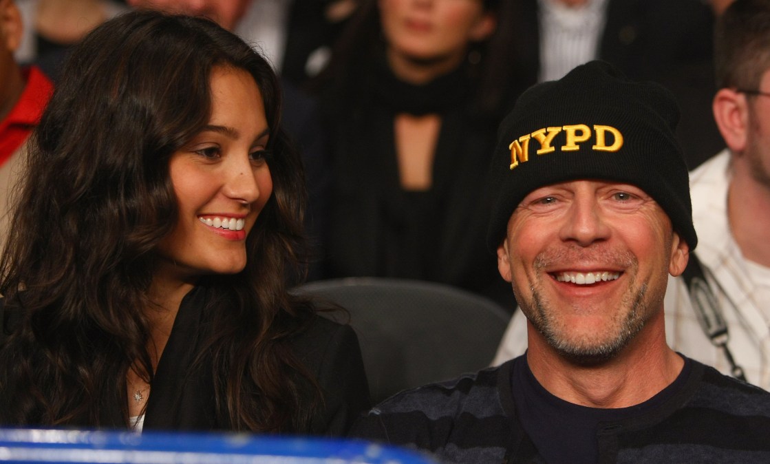 Actor Bruce Willis and Emma Hemings