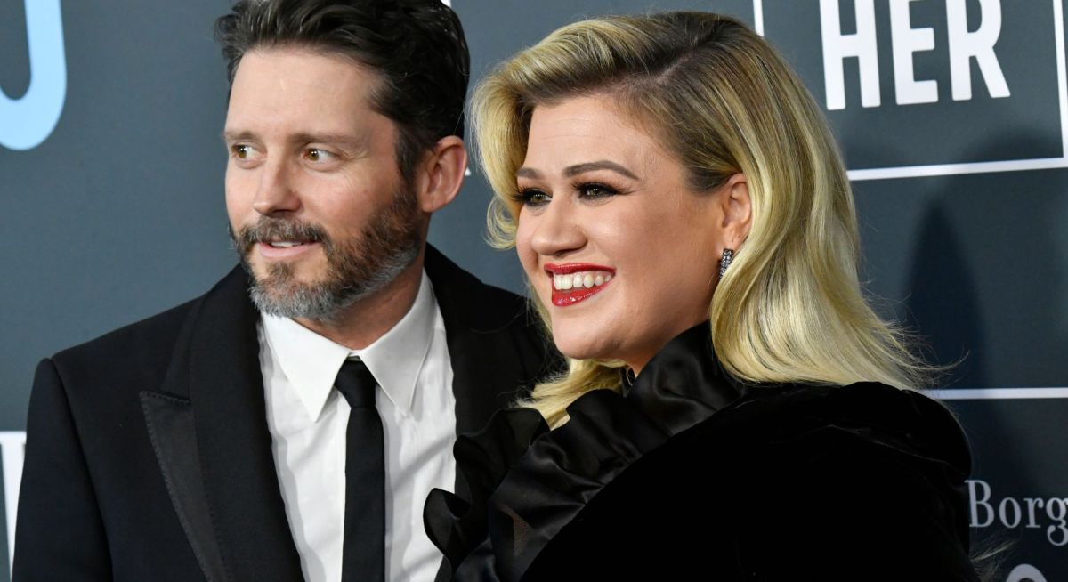 Brandon Blackstock and Kelly Clarkson attend the 25th Annual Critics' Choice Awards at Barker Hangar on January 12, 2020 in Santa Monica, California