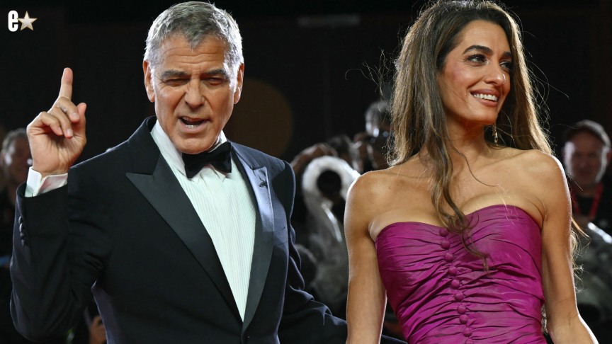 George Clooney Walks Red Carpet With Amal Clooney at ‘Jay Kelly’ Premiere