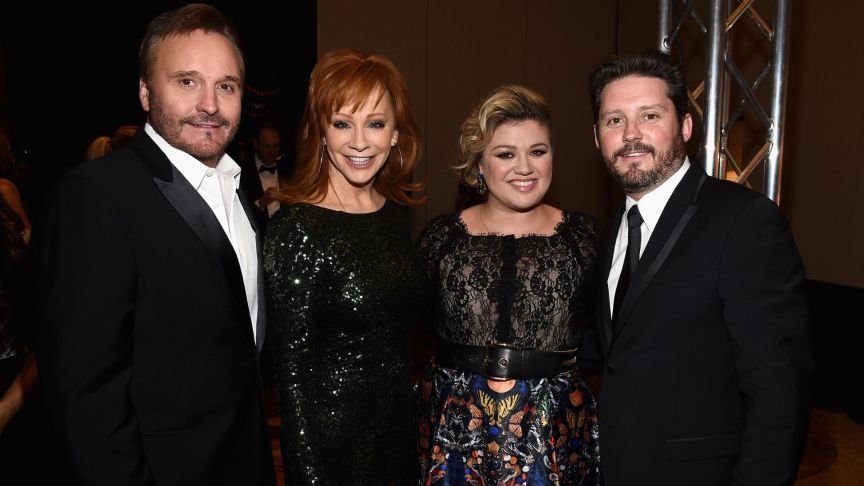 Narvel Blackstock, Reba McEntire, Kelly Clarkson, Brandon Blackstock