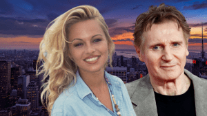 Liam Neeson and Pamela Anderson