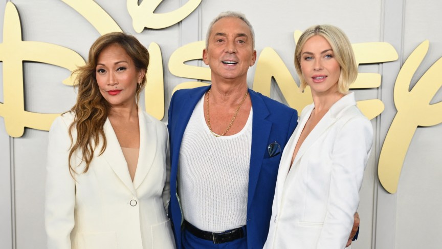 "Dancing With the Stars" judges Carrie Ann Inaba, Bruno Tonioli and Julianne Hough