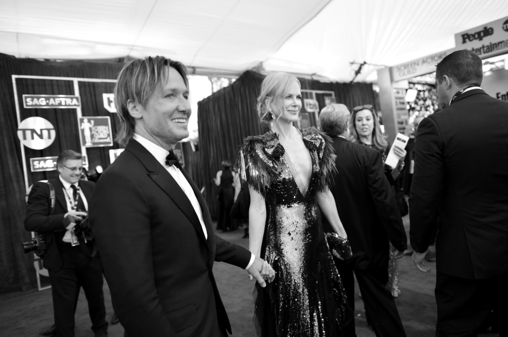 Musician Keith Urban (L) and actor Nicole Kidman 