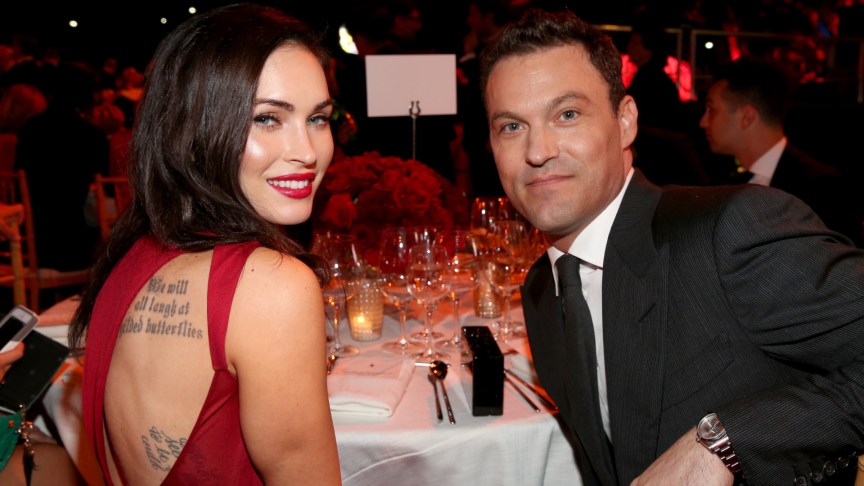 Megan Fox and Brian Austin Green attend an event