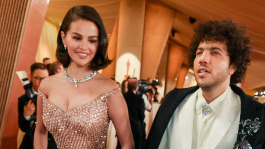 Selena Gomez and Benny Blanco attend an event