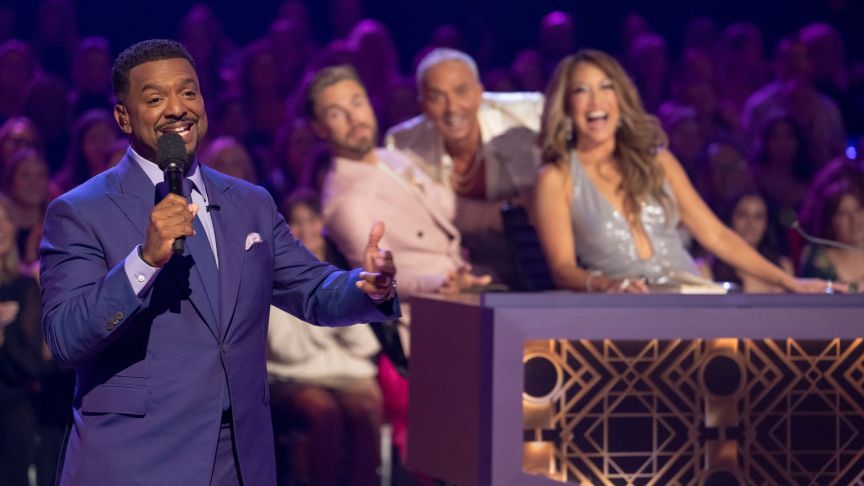 Alfonso Ribeiro, Derek Hough, Bruno Tonioli, Carrie Ann Inaba