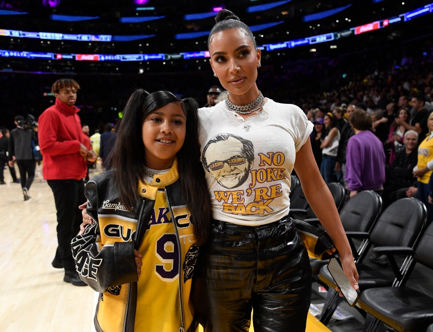 North West and Kim Kardashian