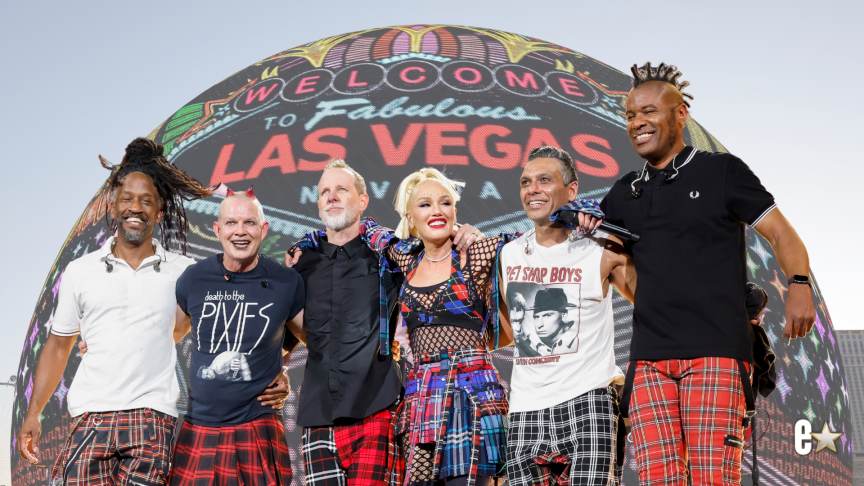 Adrian Young, Tom Dumont, Gwen Stefani, and Tony Kanal