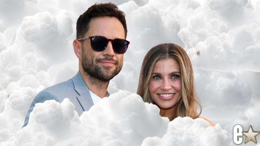 Danielle Fishel and Pasha Pashkov smiling