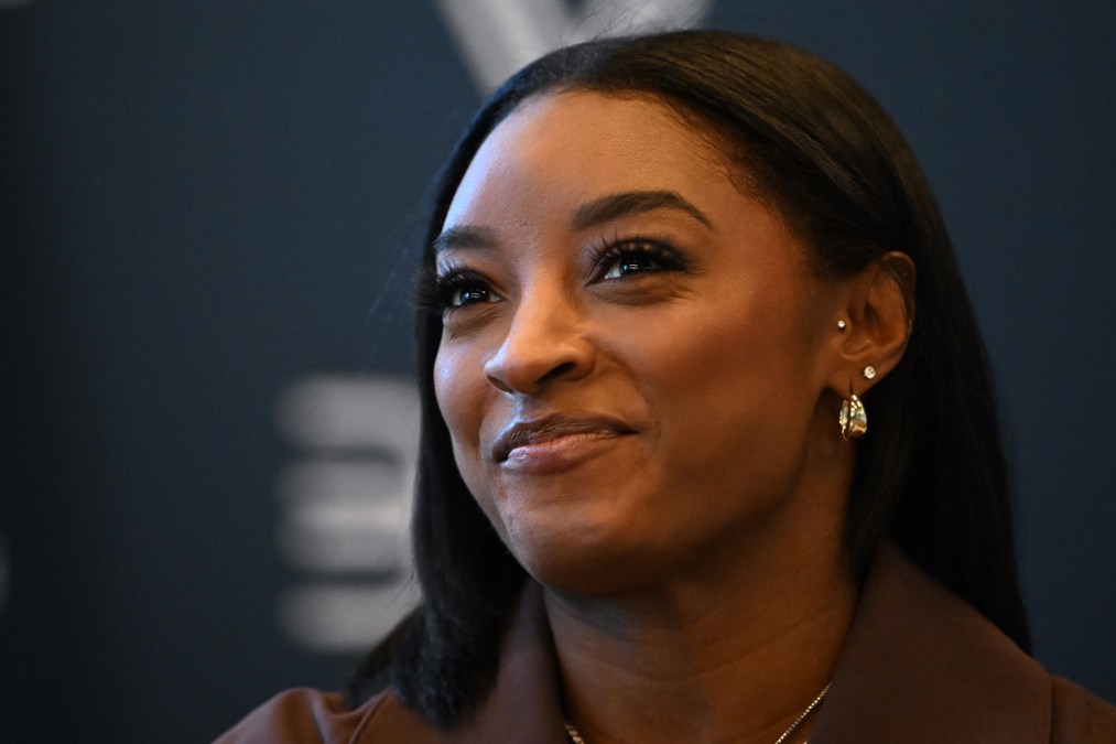 Simone Biles smiling