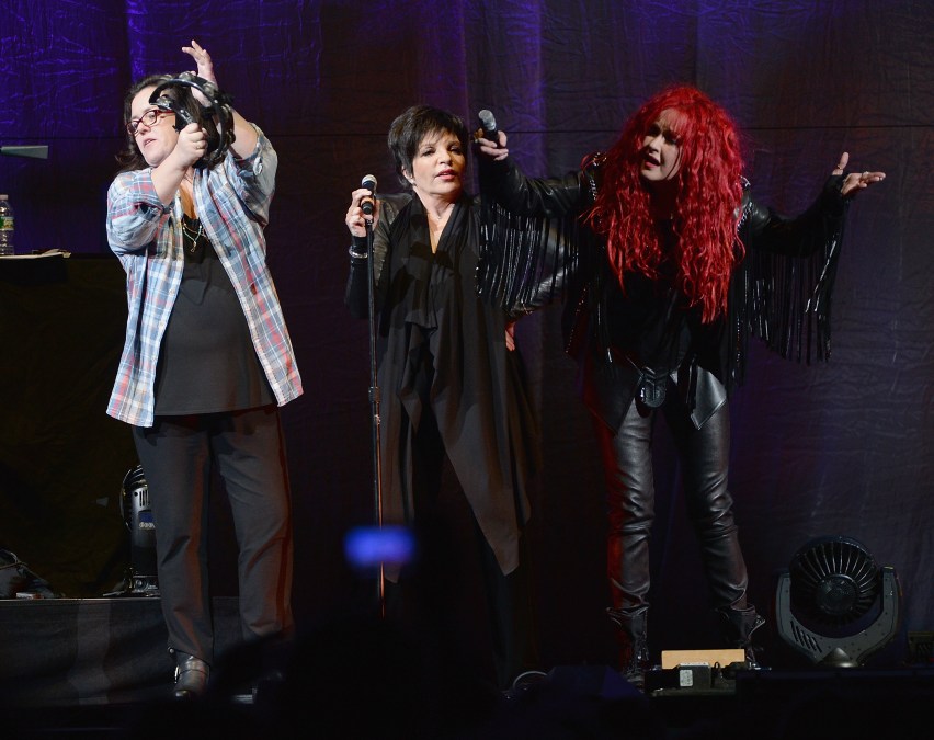 Rosie O'Donnell, Liza Minnelli and Cyndi Lauper