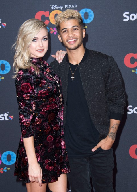 Jordan Fisher & Lindsay Arnold pose for photos