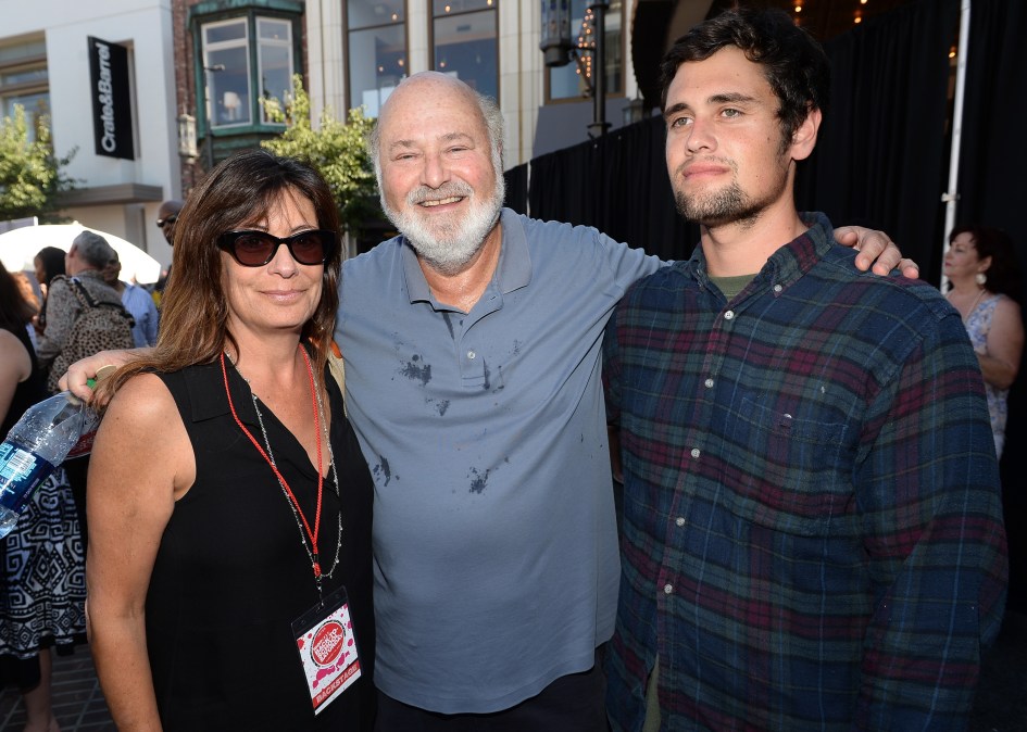 Rob Reiner, Michele Singer and their son Jake