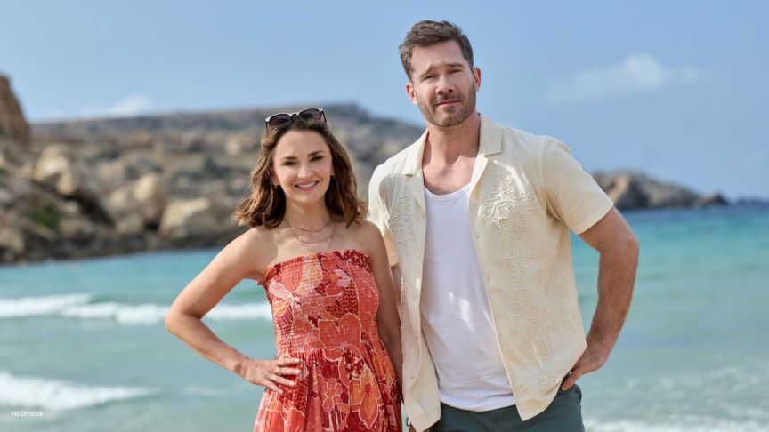 Luke Macfarlane and Rachael Leigh Cook