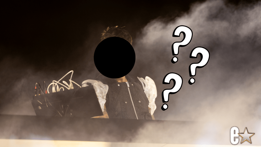 DJ Anyma with his face disguised